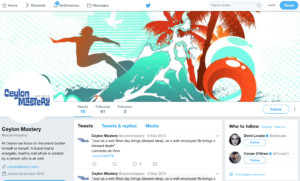 screenshot of Ceylon Mastery's twitter profile