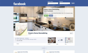 screenshot of Empire Home Remodeling's Facebook page