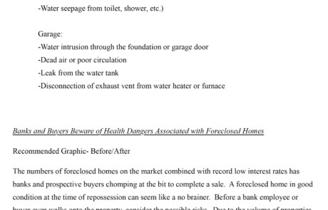 newsletter checklist to prevent expensive water/mold damage