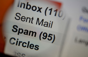 gmail inbox close up displaying inbox, sent mail, spam, and circles