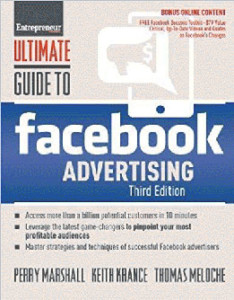 book cover titled "Ultimate Guide to Facebook Advertising, Third Edition"