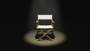 casting chair in spotlight